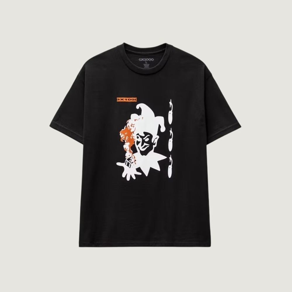 GX1000‎ T-Shirt Jester Graphic Black Medium